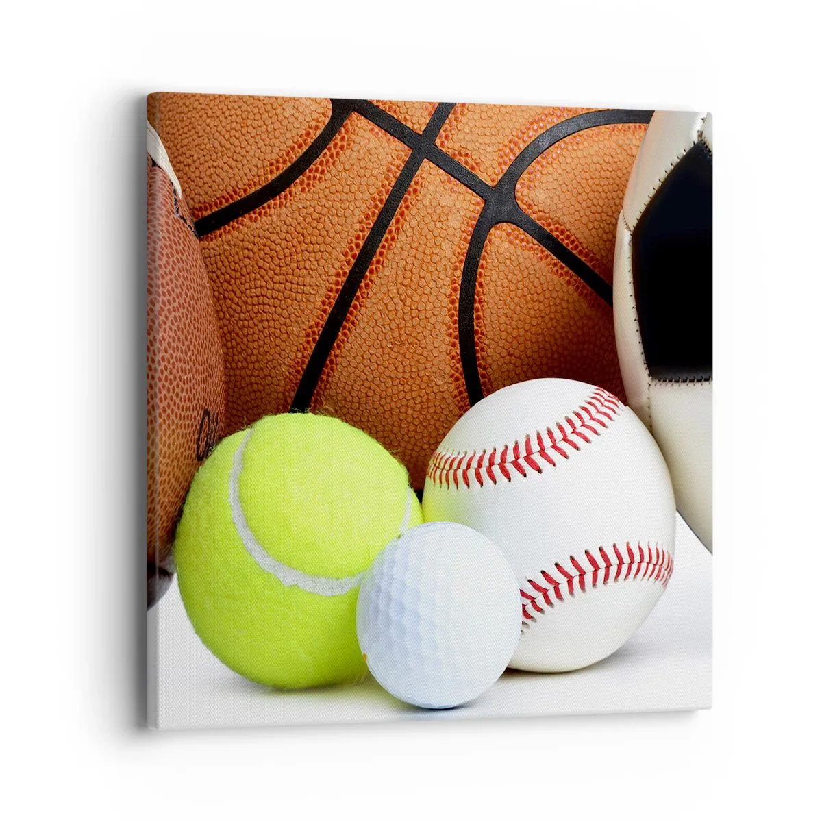 Impression sur toile - Image sur toile - Le football nous connecte ! - 40x40 cm