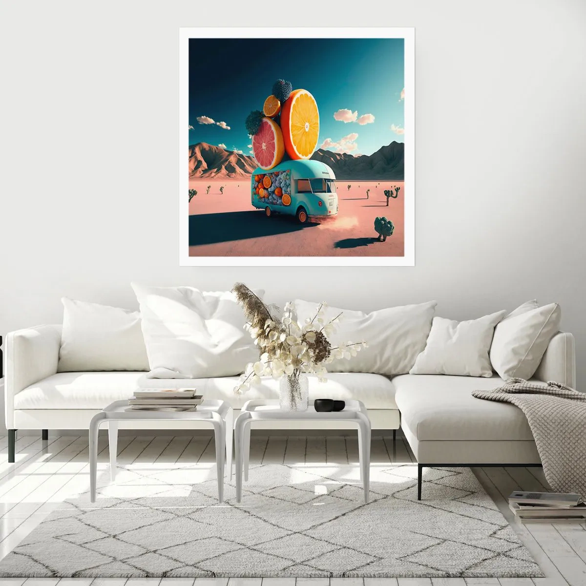 Affiche - Poster - Le goût des vacances - 50x50 cm