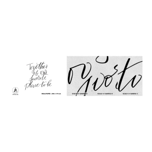 Échantillon de Papier Peint Premium Sand - Vous aussi vous le sentez? - Typographie, Affirmation, Maxime - 100x30 cm