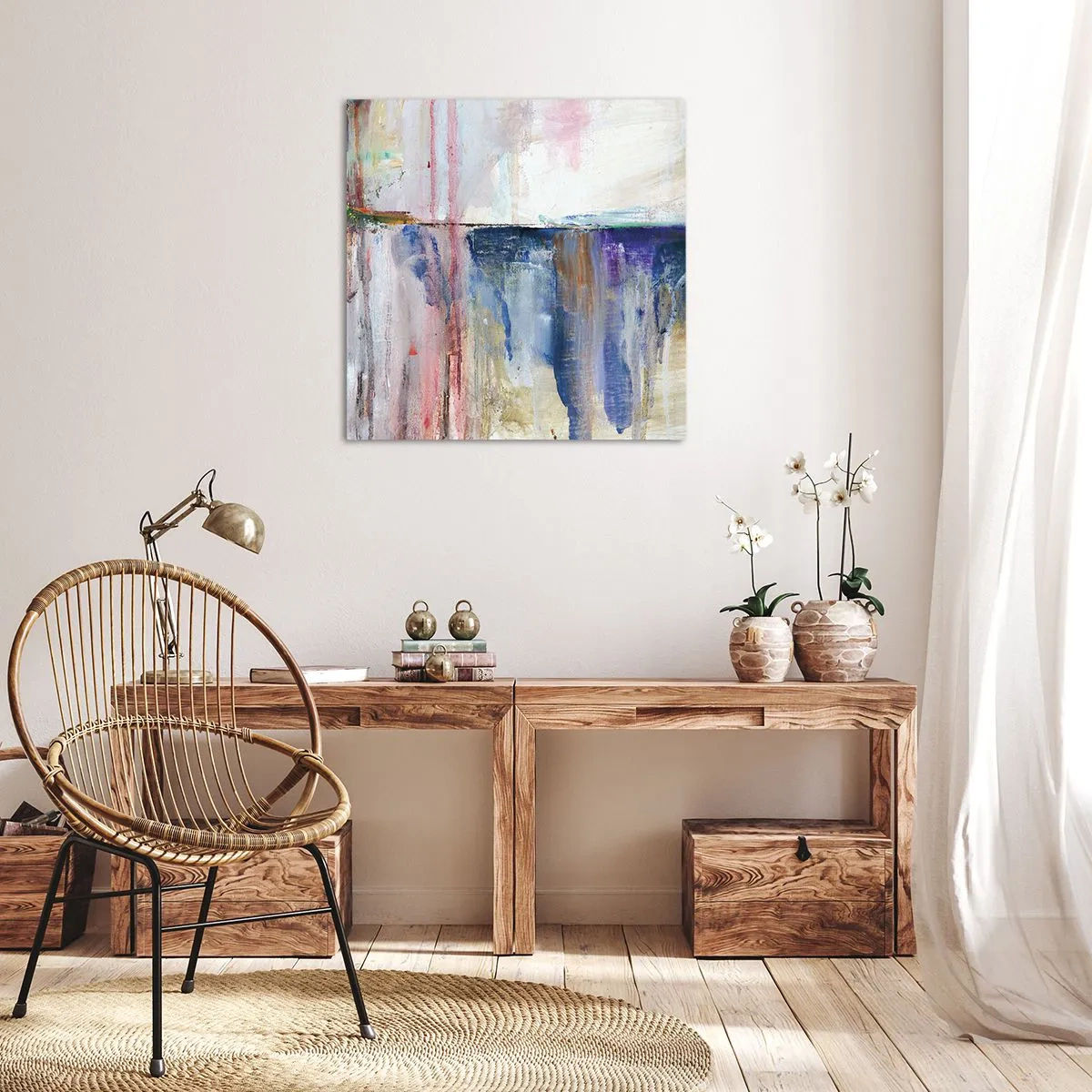 Impression sur toile - Image sur toile - Impressions et associations colorées - 60x60 cm