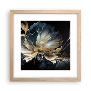 Affiche dans un chêne clair - Poster - Fleur de fougère de conte de fées - 30x30 cm