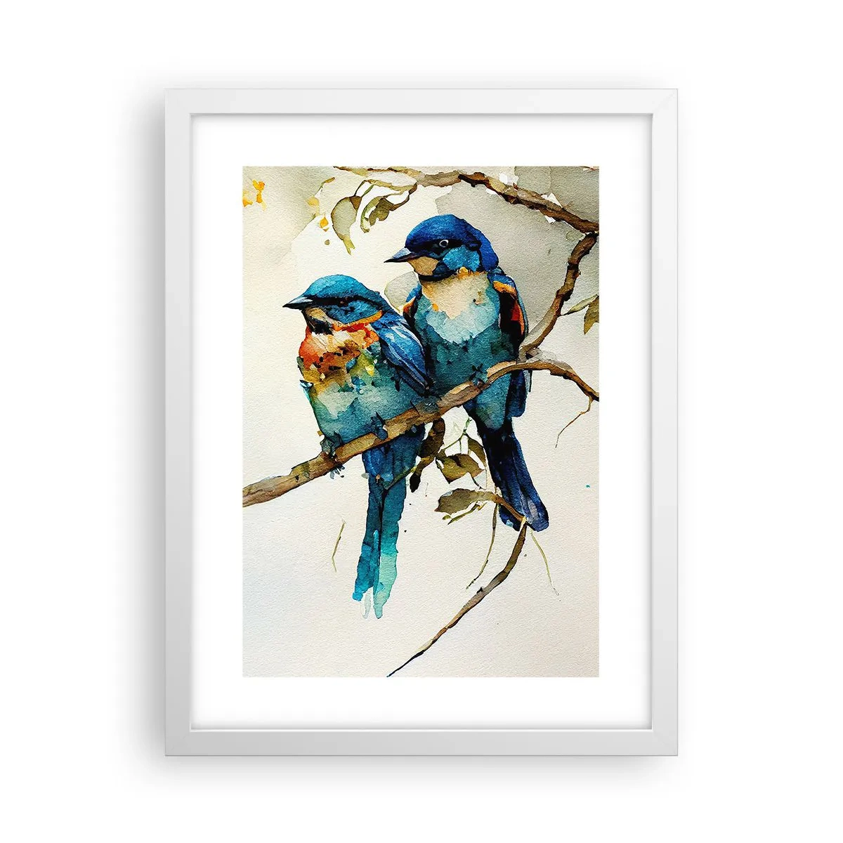 Affiche dans un cadre blanc - Poster - A-t-il été offensé ? - 30x40 cm