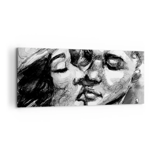 Impression sur toile - Image sur toile - Un moment tendre - 100x40 cm