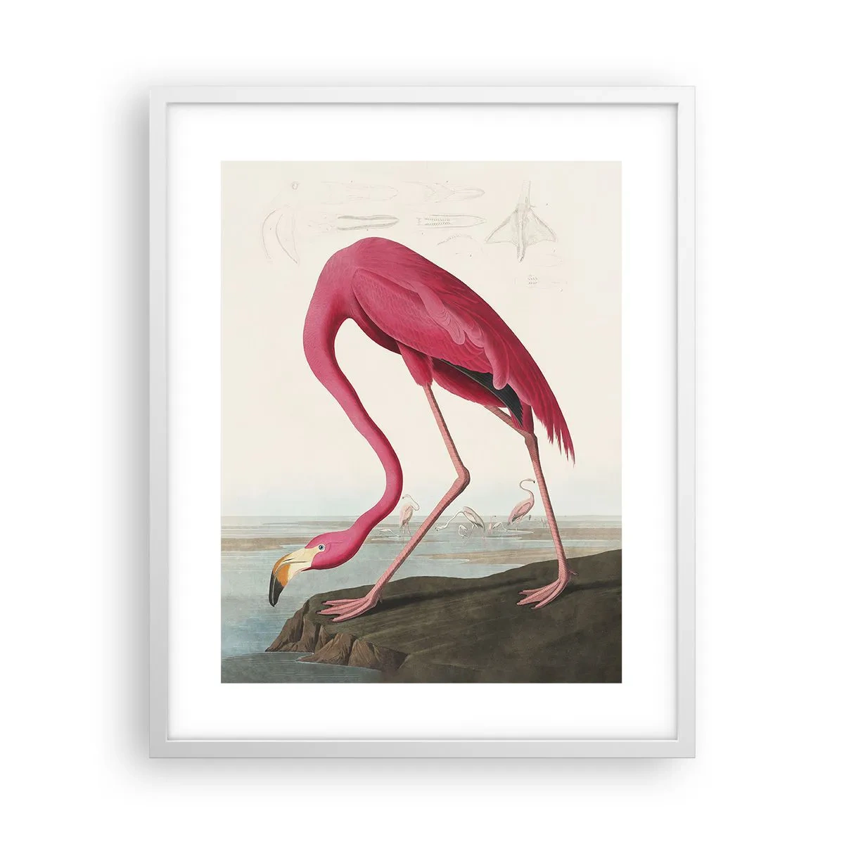 Affiche dans un cadre blanc - Poster - Création étonnante - 40x50 cm