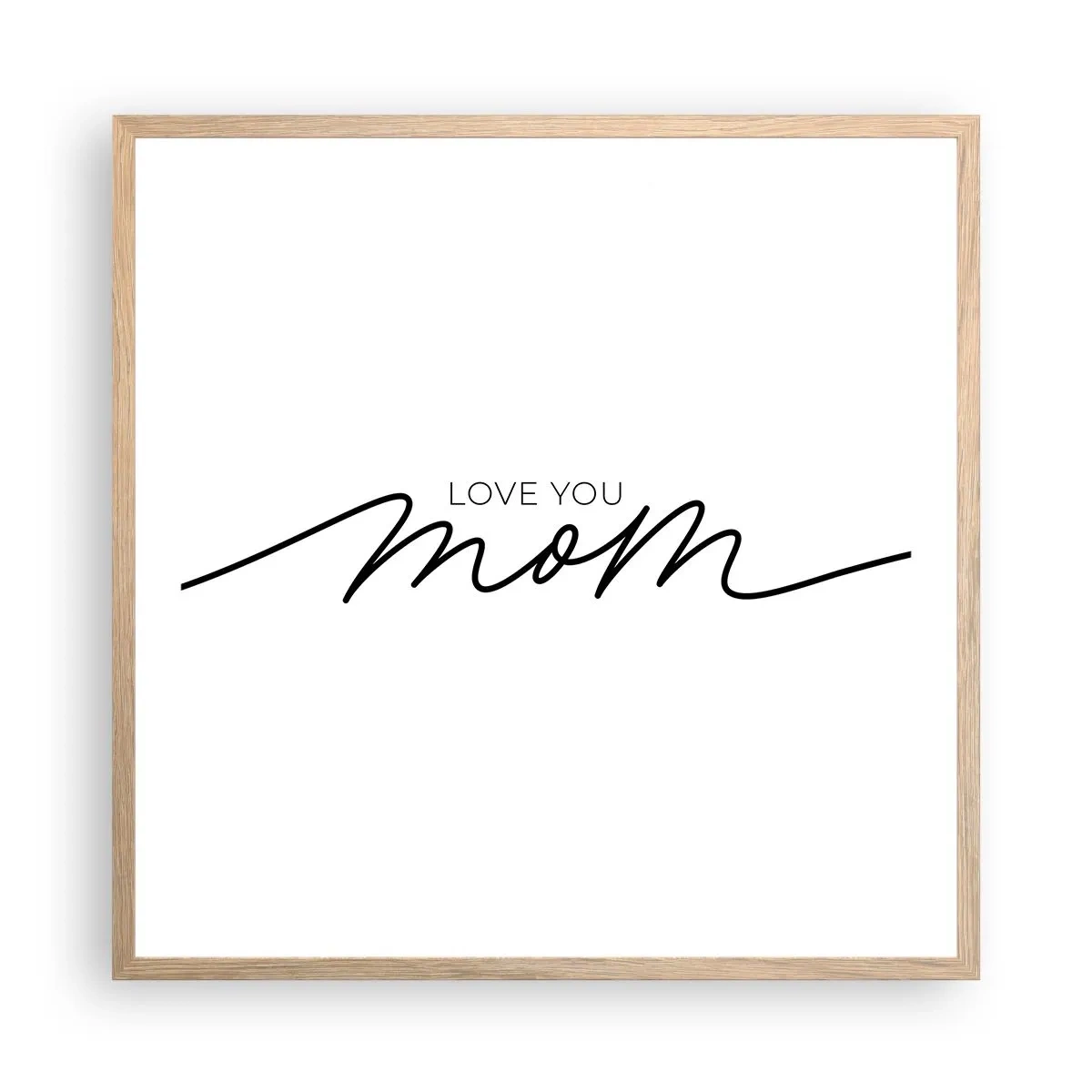 Affiche dans un chêne clair - Poster - Grand chamboulement - 60x60 cm