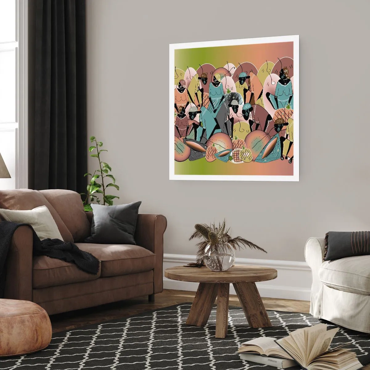 Affiche - Poster - De grandes fêtes arrivent - 30x30 cm