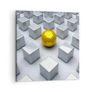 Impression sur toile - Image sur toile - Pourquoi moi? Composition géométrique - 50x50 cm