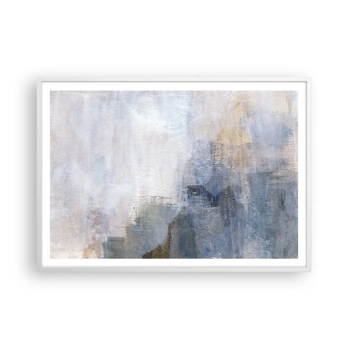 Affiche dans un cadre blanc - Poster - Tonalités et accords de couleur - 100x70 cm