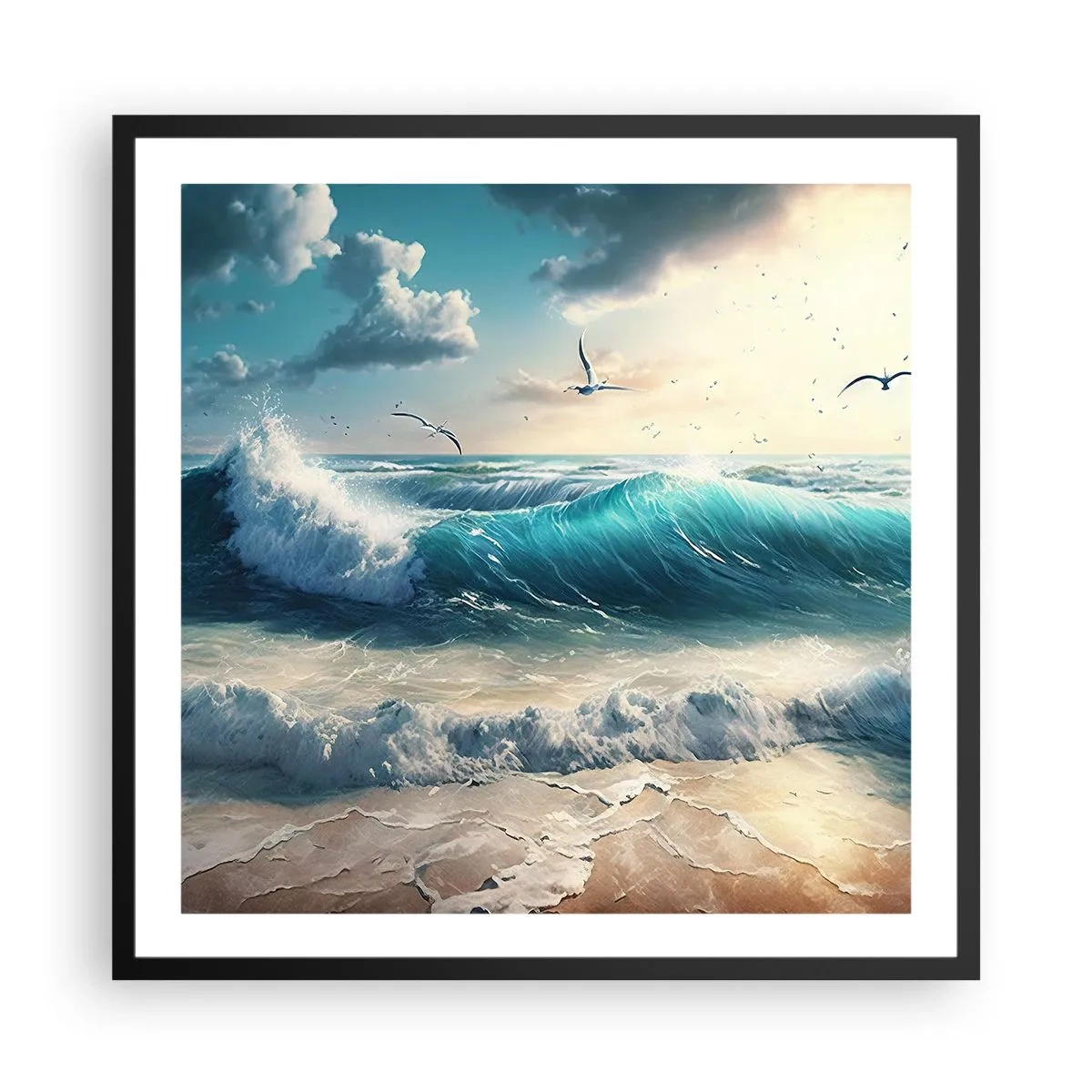 Affiche dans un cadre noir - Poster - Ça bourdonne seulement pour toi - 60x60 cm