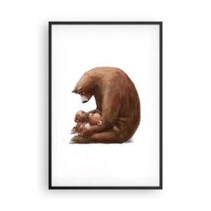 Affiche dans un cadre noir - Poster - Faites de beaux rêves les enfants - 61x91 cm