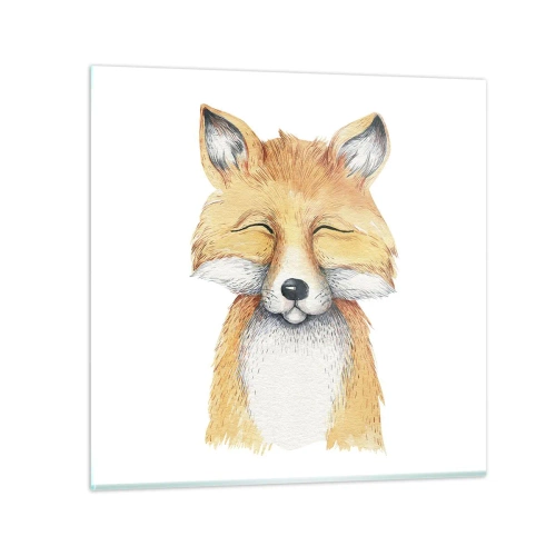 Impression sur verre - Image sur verre - Humeurs de renard - 70x70 cm