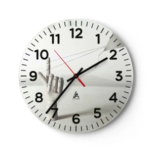 Horloge murale - Pendule murale - Épreuve de force - 30x30 cm