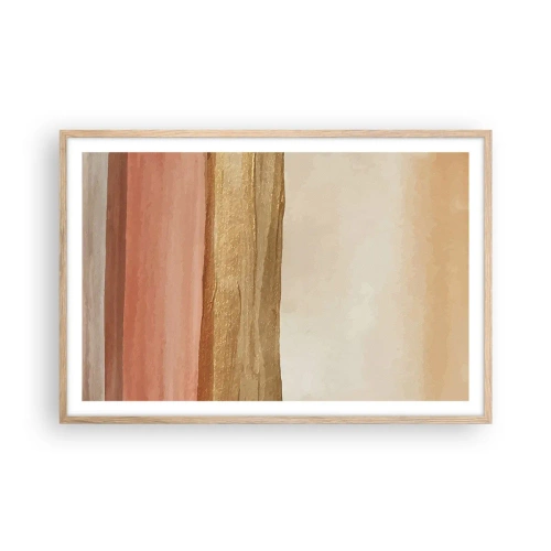 Affiche dans un chêne clair - Poster - Composition verticale - 91x61 cm