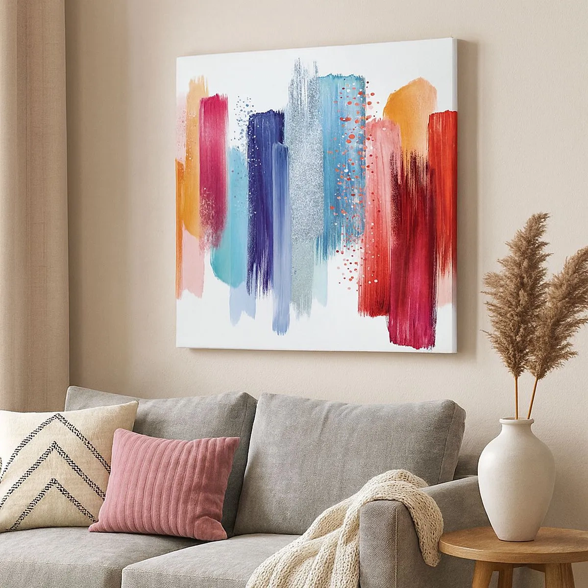 Impression sur toile - Image sur toile - En haut et en bas - 30x30 cm