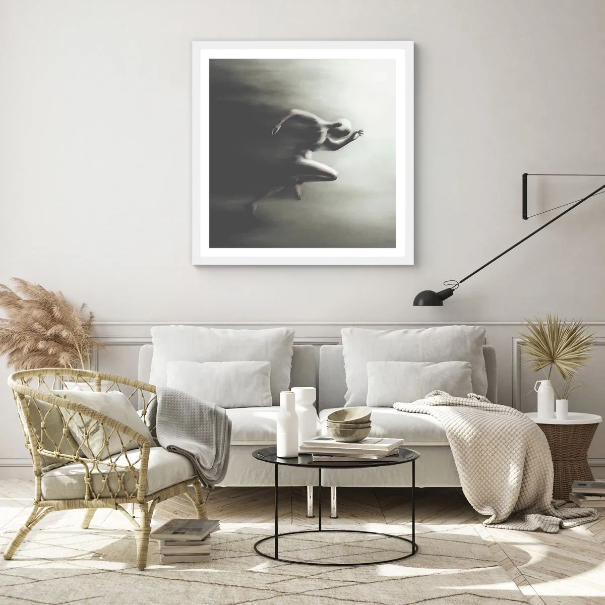 Affiche dans un cadre blanc - Poster - Inarrêtable - 30x30 cm