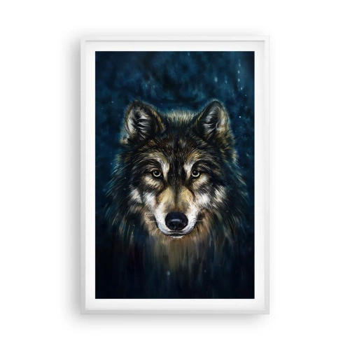 Affiche dans un cadre blanc - Poster - Alpha? Et oméga - 61x91 cm