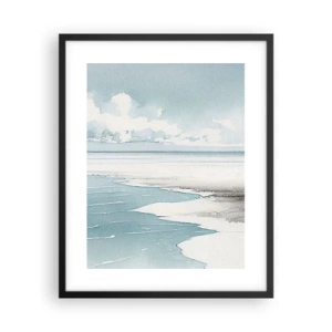 Affiche dans un cadre noir - Poster - Marée douce - 40x50 cm