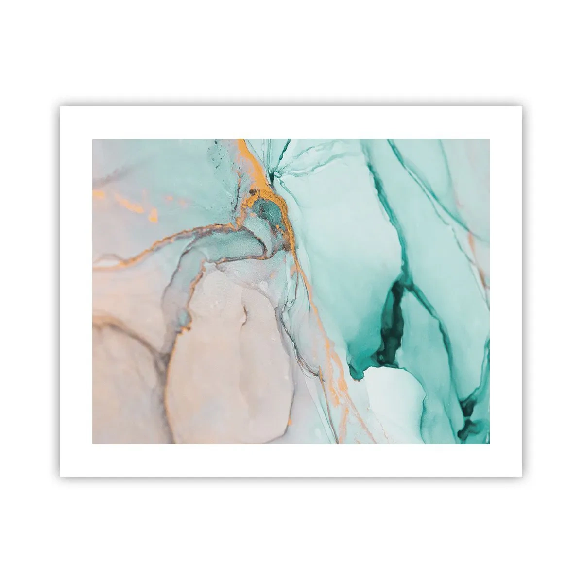 Affiche - Poster - Danse des formes et des couleurs - 50x40 cm