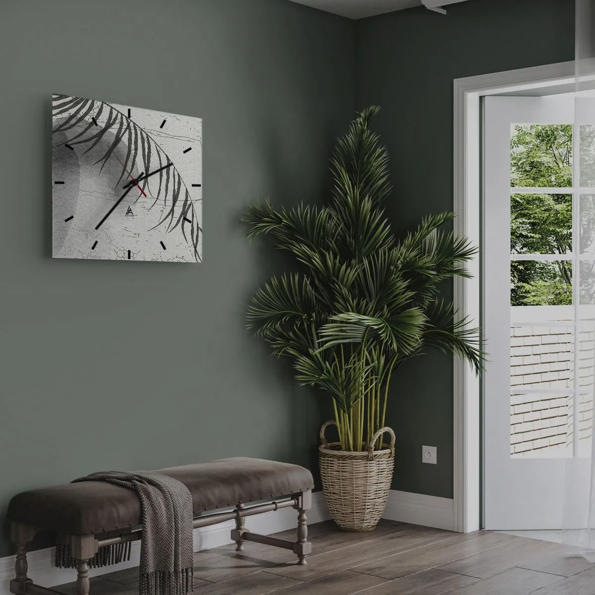 Horloge murale - Pendule murale - L'exotisme subtil de la nature - 40x40 cm