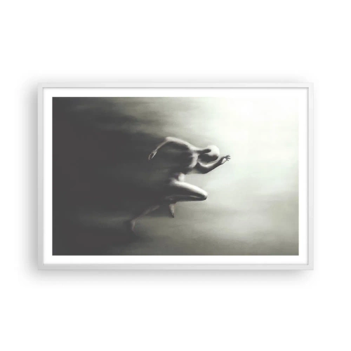 Affiche dans un cadre blanc - Poster - Inarrêtable - 91x61 cm