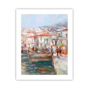 Affiche - Poster - Vacances pastelles - 40x50 cm