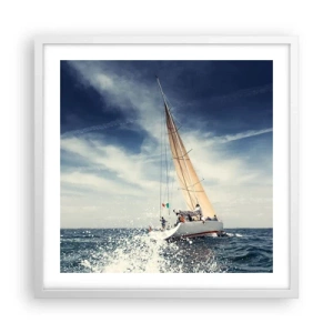 Affiche dans un cadre blanc - Poster - Ils ne nous rattraperont pas ! - 50x50 cm