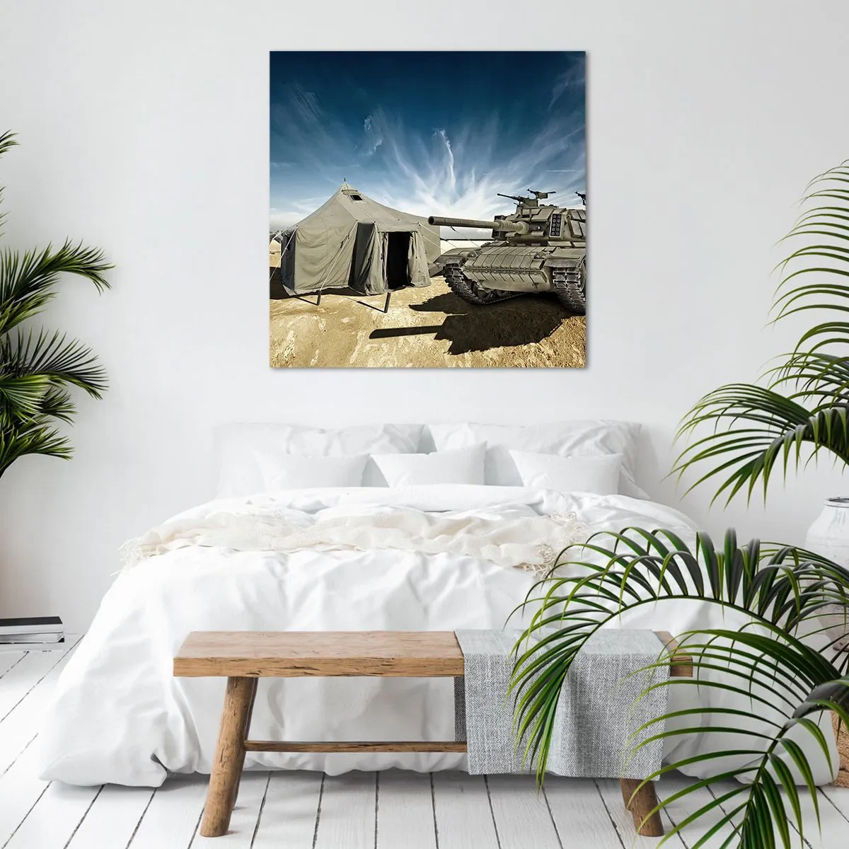 Impression sur toile - Image sur toile - Un rêve militaire - 50x50 cm