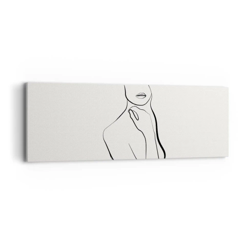 Impression sur toile - Image sur toile - Vague de mélancolie - 90x30 cm