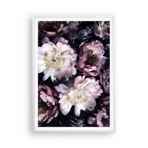 Affiche dans un cadre blanc - Poster - Bouquet à l'ancienne - 70x100 cm