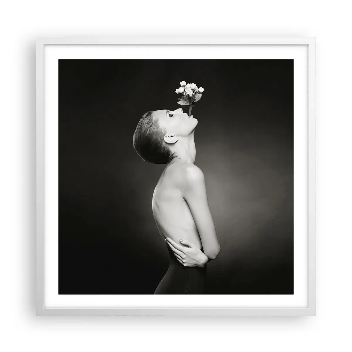 Affiche dans un cadre blanc - Poster - Elégance excentrique - 60x60 cm