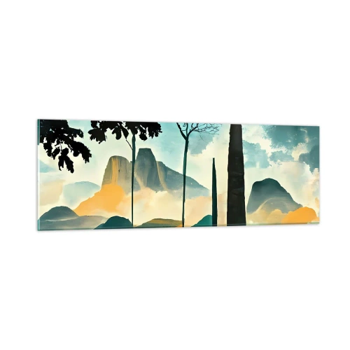 Impression sur verre - Image sur verre - Toujours de plus en plus haut - 90x30 cm