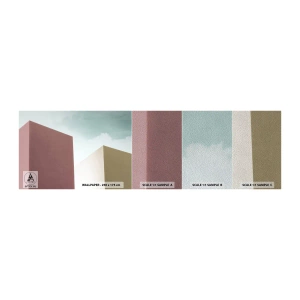 Échantillon de Papier Peint Premium Sand - La géométrie d'un été ensoleillé - Bâtiments, Architecture, Tridimensionnel - 100x30 cm