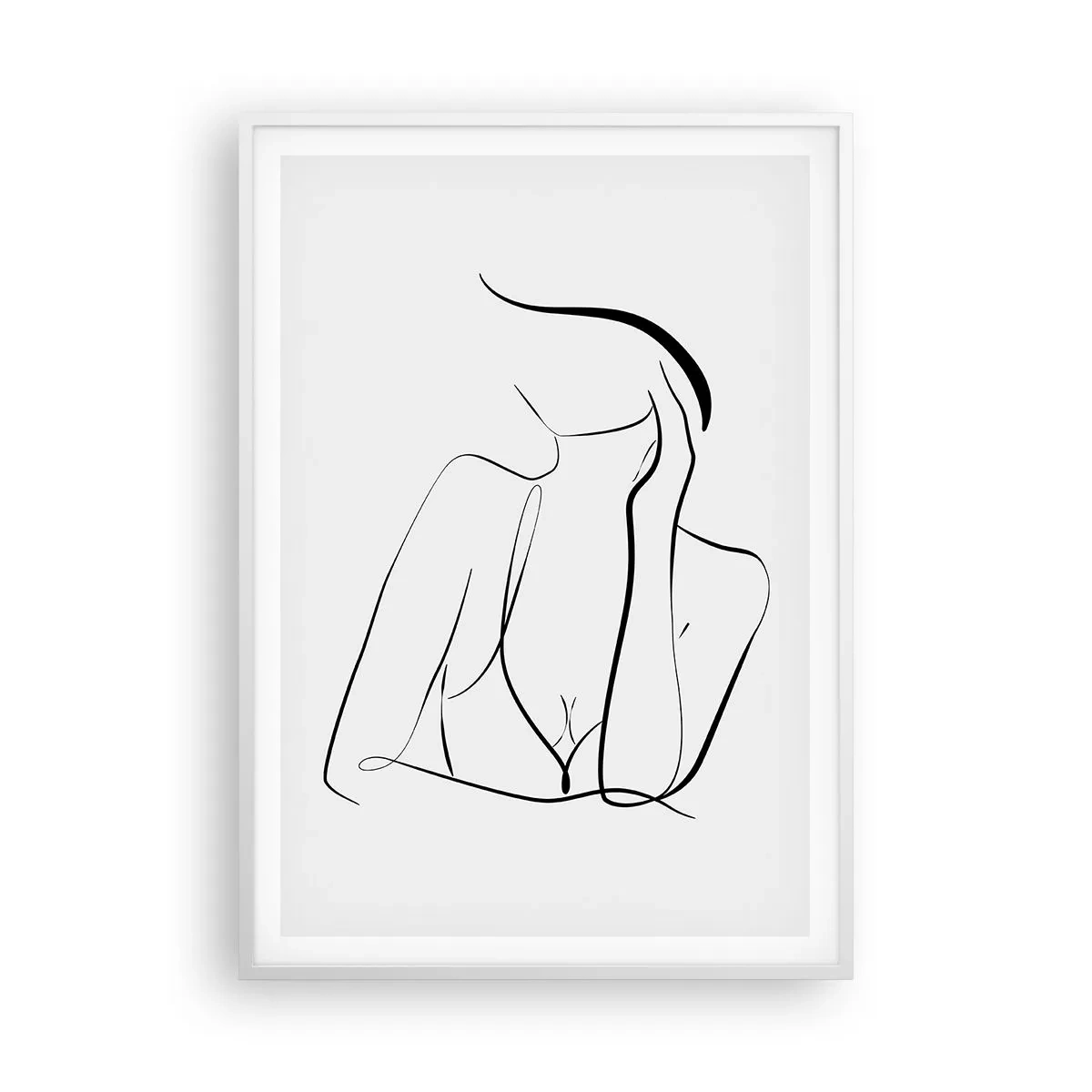 Affiche dans un cadre blanc - Poster - Sur les vague d'un rêve - 70x100 cm
