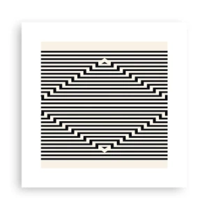 Affiche - Poster - Illusion géométrique - 30x30 cm