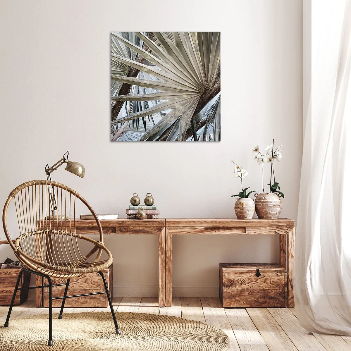 Impression sur toile - Image sur toile - Evantail sous les tropiques - 60x60 cm