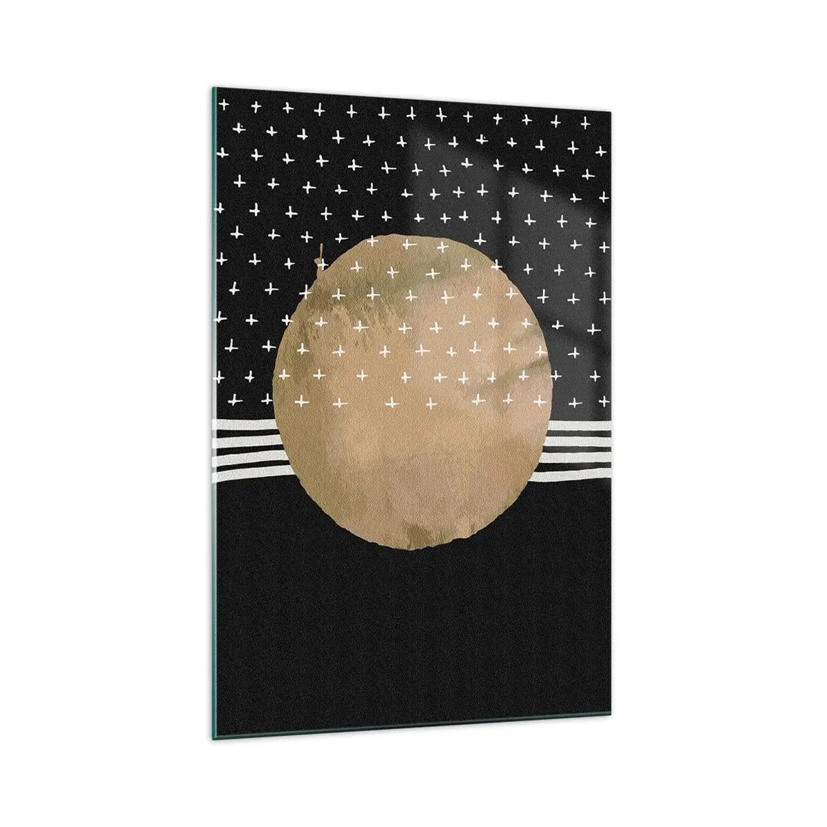 Impression sur verre - Image sur verre - Composition : drapeau galaxie - 70x100 cm