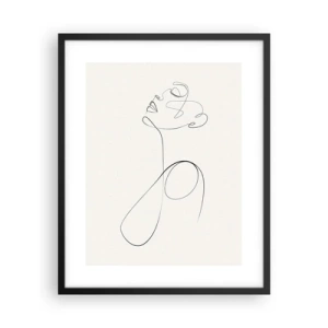 Affiche dans un cadre noir - Poster - En boucle dans les rêves - 40x50 cm