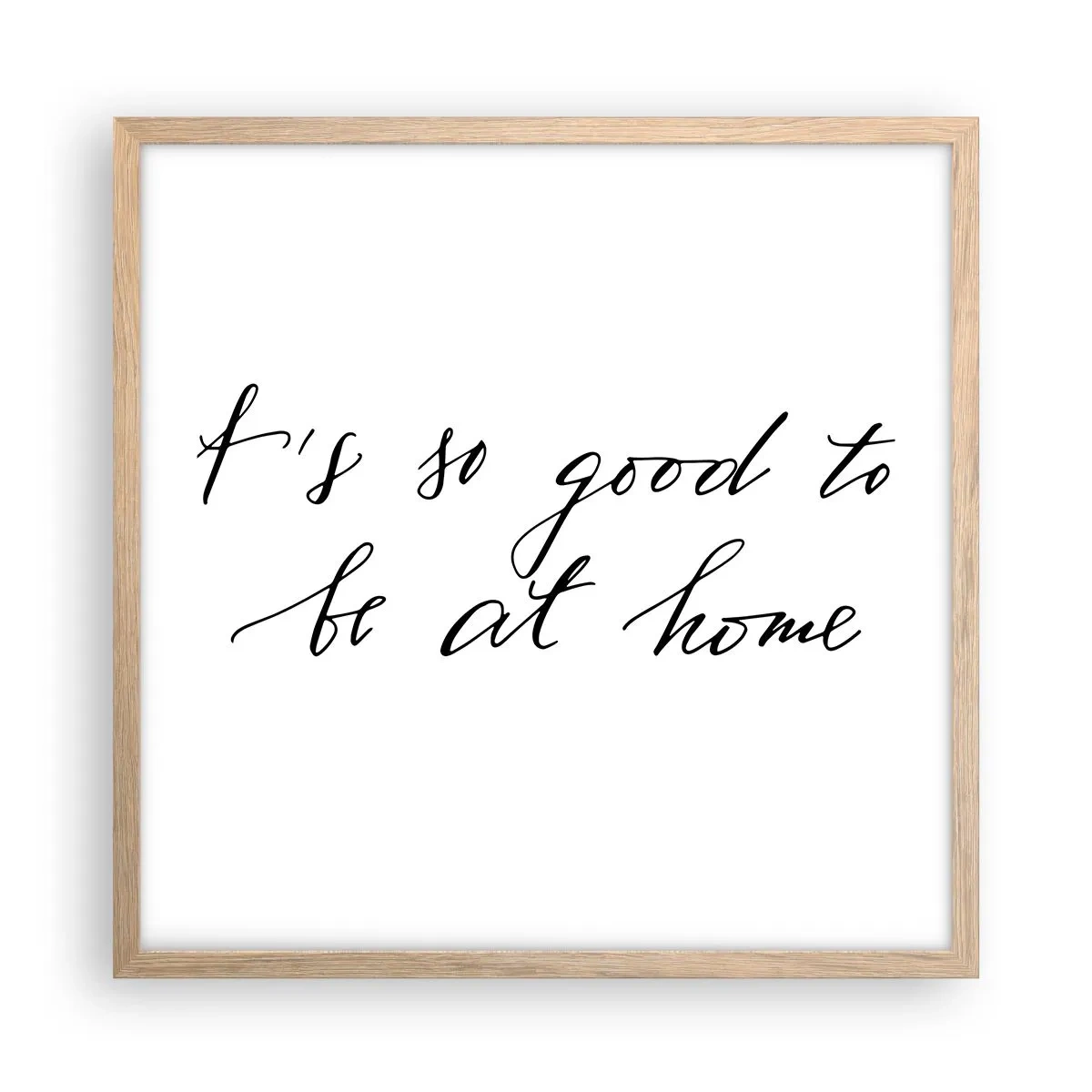 Affiche dans un chêne clair - Poster - Toute la vérite - 50x50 cm