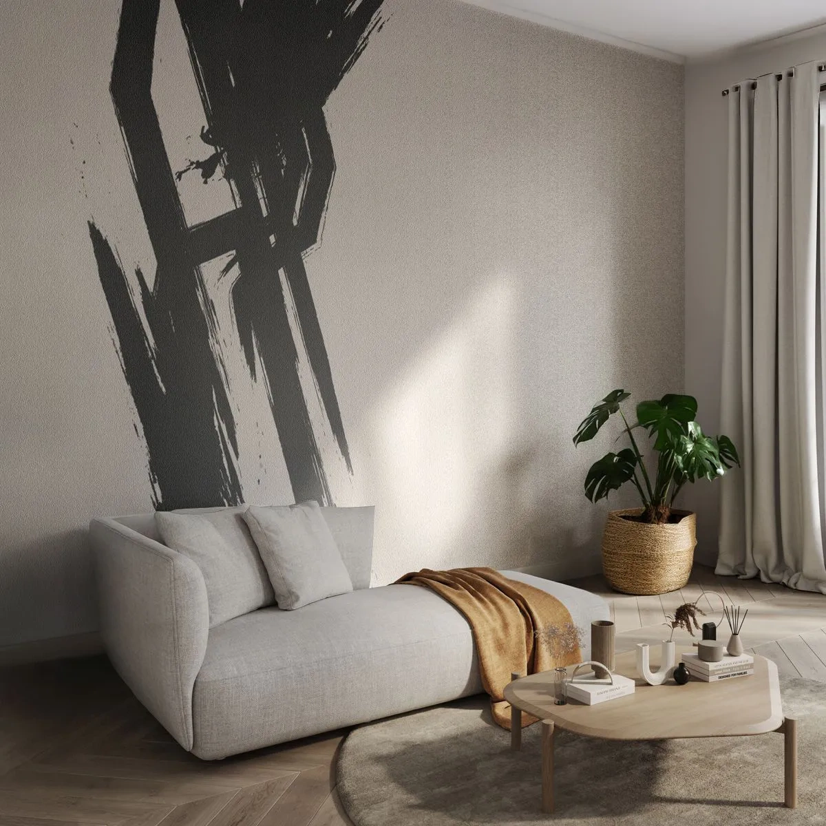 Papier Peint Photo Premium Canvas - Ruée imparable - Minimalisme, Vide, Morceau - 250x175 cm