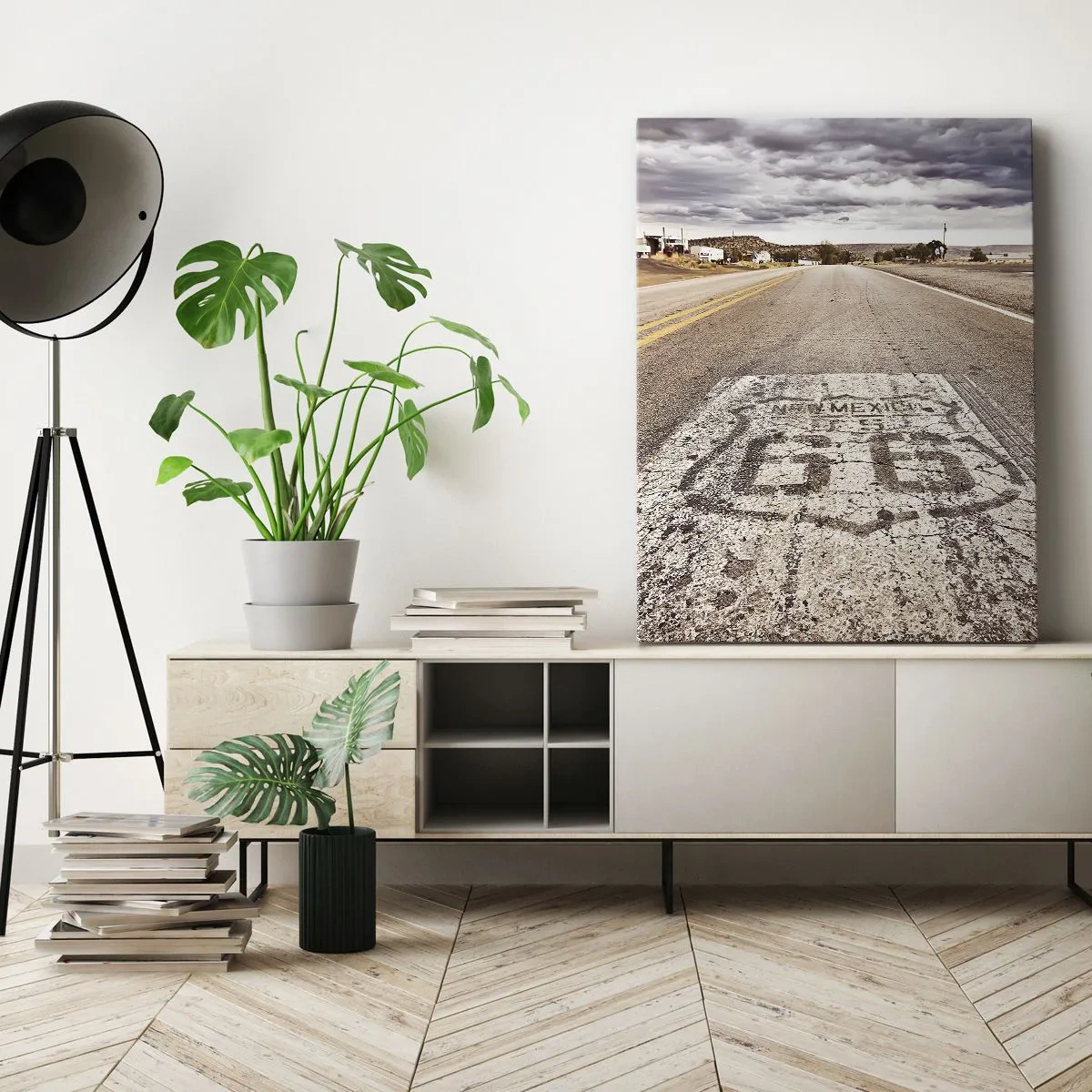 Impression sur toile - Image sur toile - Mother Road - une légende américaine - 45x80 cm