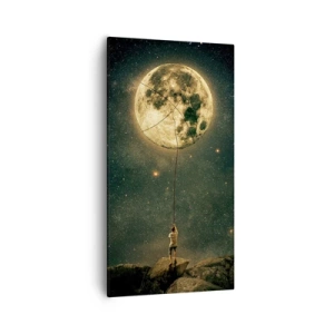 Impression sur toile - Image sur toile - Celui qui a volé la lune - 55x100 cm