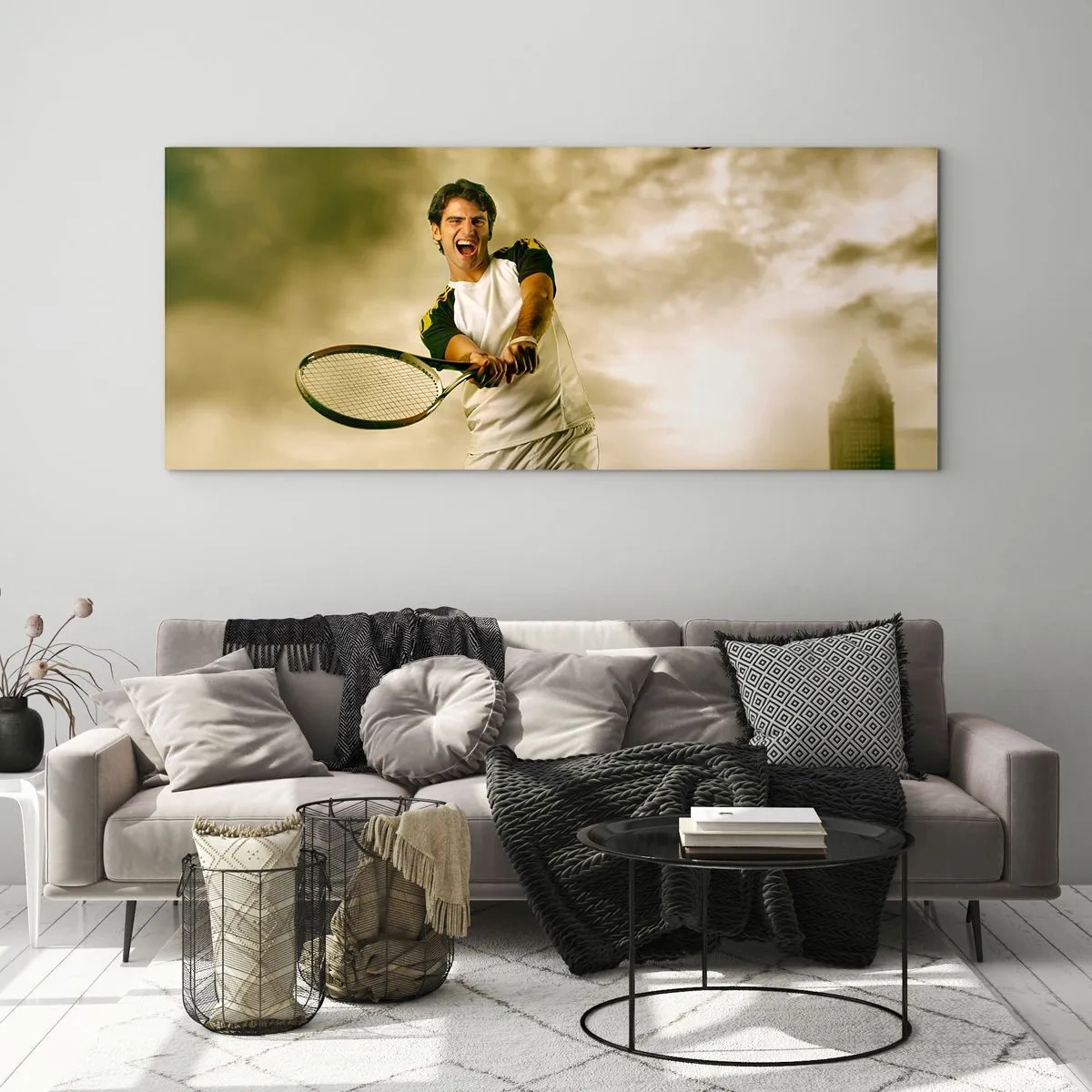 Impression sur verre - Image sur verre - Énergie et joie - 90x30 cm