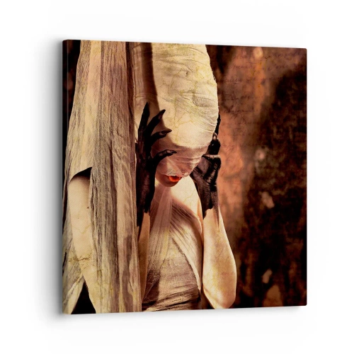 Impression sur toile - Image sur toile - Entre le bon et le mauvais - 30x30 cm
