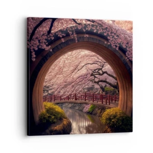 Impression sur toile - Image sur toile - Printemps japonais - 30x30 cm