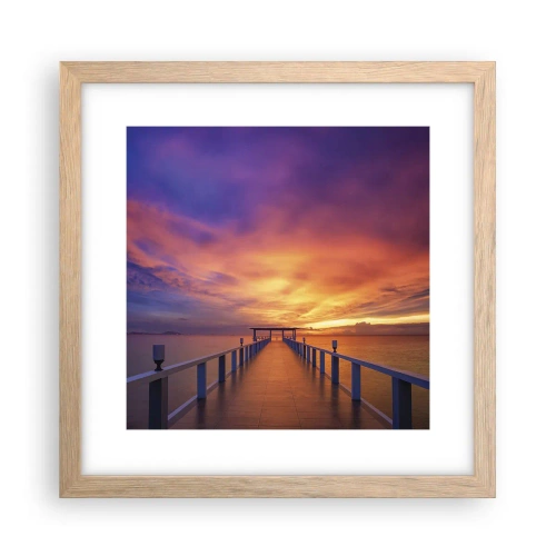 Affiche dans un chêne clair - Poster - Sans fin - 30x30 cm