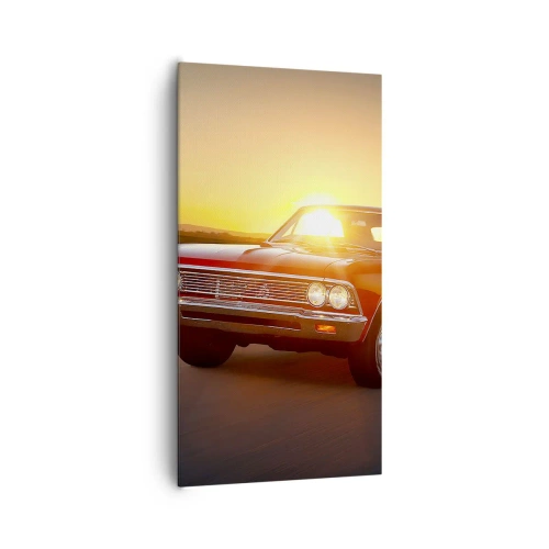 Impression sur toile - Image sur toile - Le désir est de couleur rouge - 65x120 cm