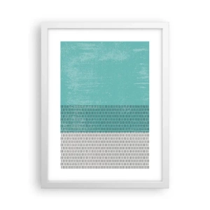 Affiche dans un cadre blanc - Poster - Composition équilibrée - 30x40 cm