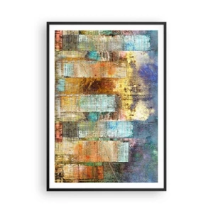 Affiche dans un cadre noir - Poster - Une métropole ensoleillée - 70x100 cm