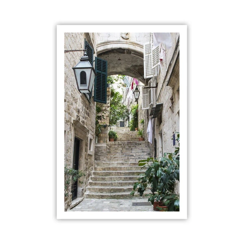 Affiche - Poster - Une charmante ruelle - 61x91 cm