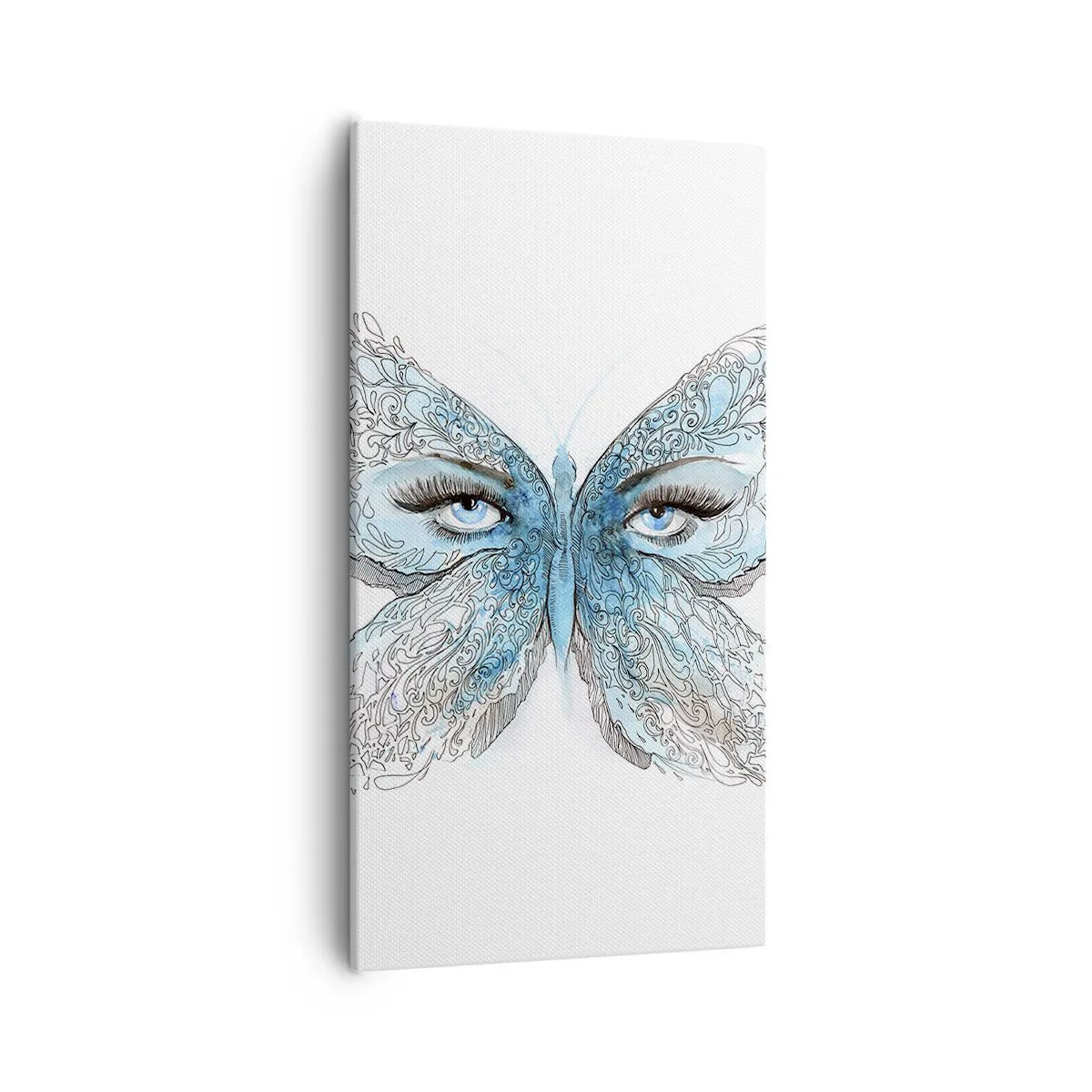 Impression sur toile - Image sur toile - Mésange bleue Eros - 55x100 cm